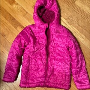 The North Face reversible hooded jacket sz 6 girls toddler